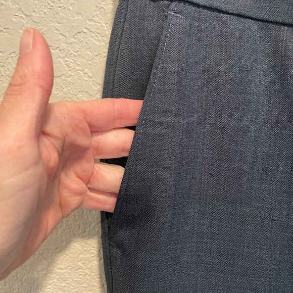 Haggar H26 Blue Work Trousers Size 32x32 - Picture 2 of 5